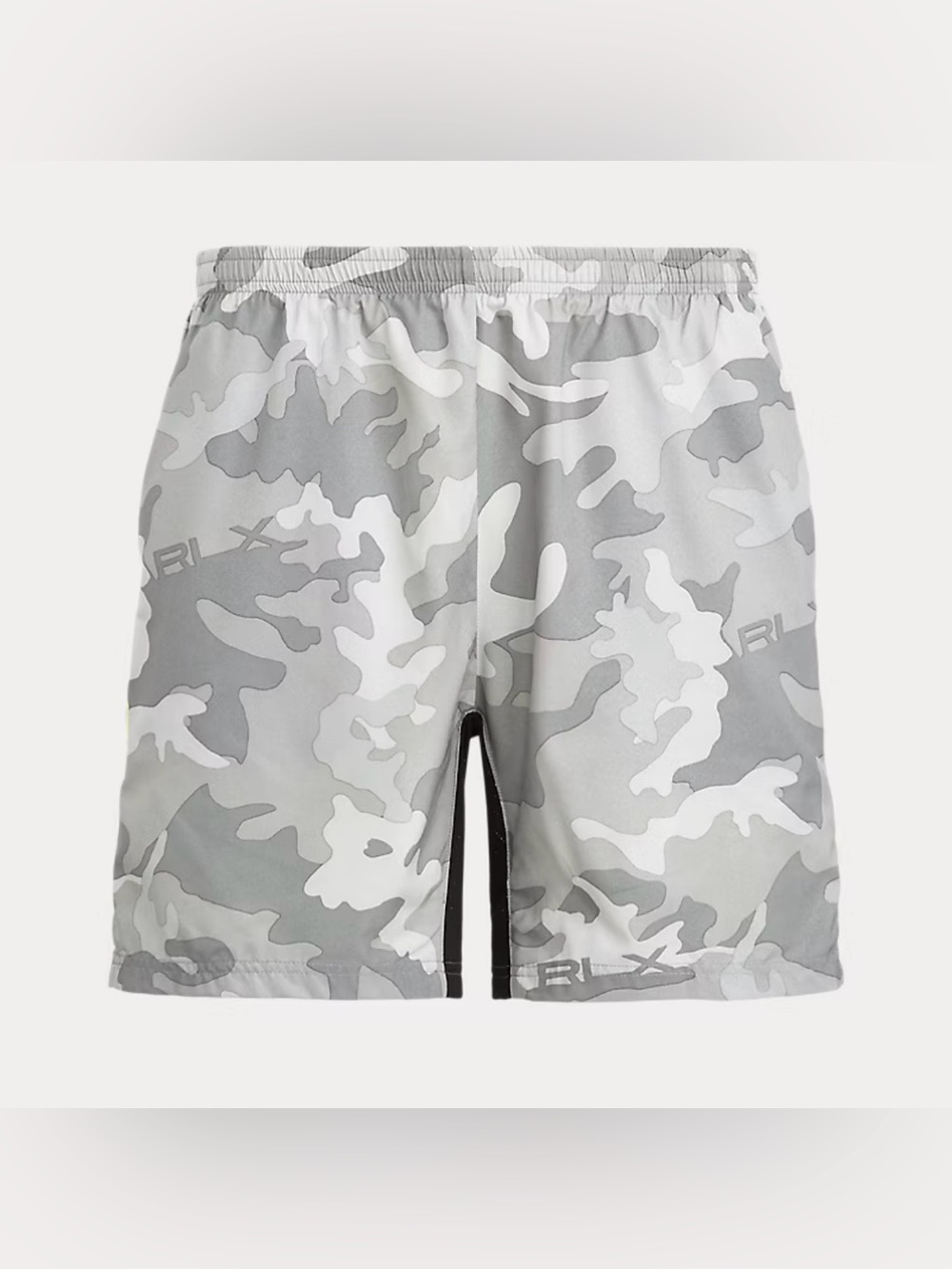 Ralph Lauren Grey Camo Men’s Performance Shorts 7.5-Inch Compression-Lined 
RLX